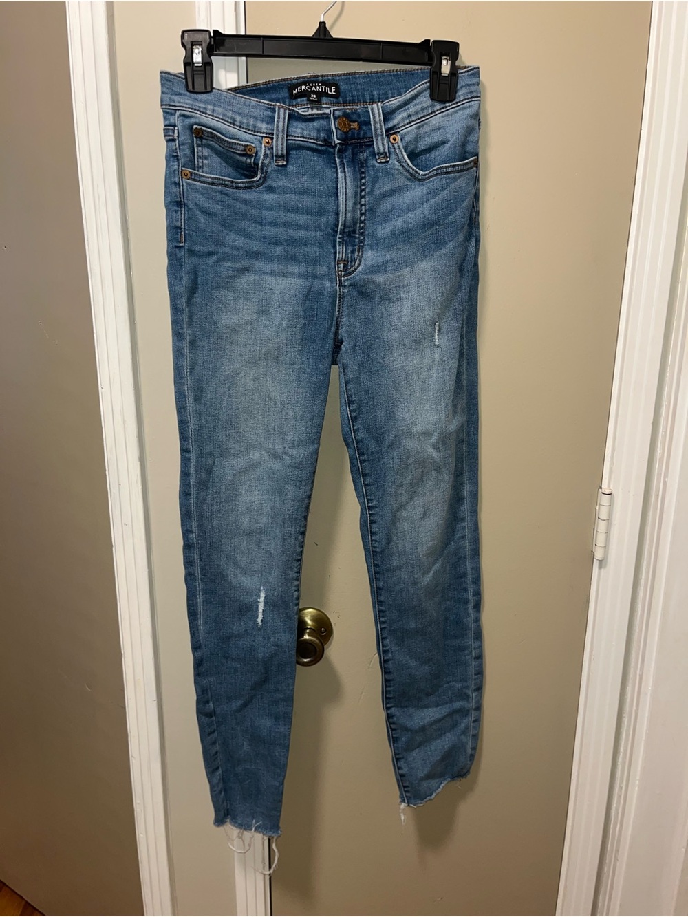 J. Crew Skinny Jeans in Light Blue Wash